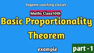 How to solve problem based on Basic Proportionality Theorem। BPT example।part 1