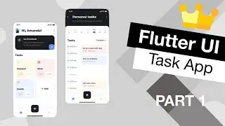 Flutter UI Task Management App Tutorial | App from Scratch Part 1