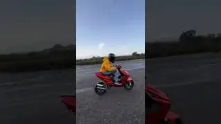 Yamaha Aerox wheely run 