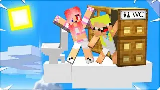 ☁️🚽ВЫЖИВАЕМ в ТУАЛЕТЕ на ОБЛАКЕ в МАЙНКРАФТЕ! НУБИК ЛЕСКА БАЗА на ОБЛАКЕ