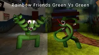 FNF Rainbow Friends Green Vs Green Sings Friends To Your End song | Roblox Rainbow Friends FNF mod