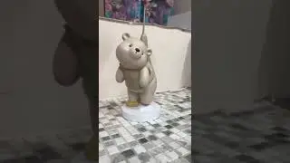 Статуэтка  медвежонок на шаре