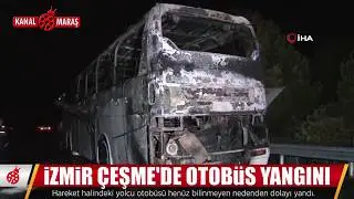 Balıkesir'deki otobüs faciasının ardından bir otobüs yangını daha!