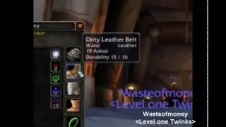 Lvl 1 Twink Wasteofmoney's Gear