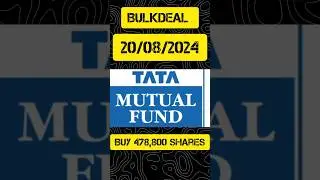 Tata Mutual Fund Heavy Buying #shorts #trending #sharemarket #stockmarketnews