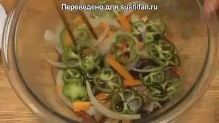 Цыпленок в нанбан соусе