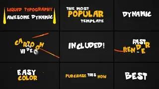 Liquid Typography (After Effects Template)