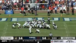 Missouri misses potential game winning field goal vs Auburn 2022 College Football