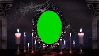 Candle Light Frame Green Screen Animation Video