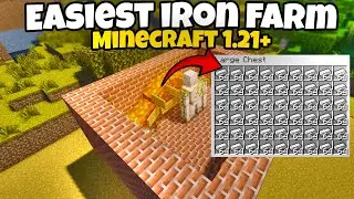 Easiest & Infinity Iron Fram in Minecraft 1.21 | Best Iron Farm Minecraft Java & Bedrock