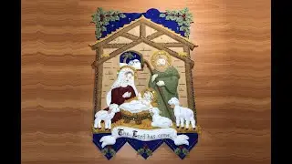 85 ♦️ часть 4 Баннер Bucilla Away in the Manger (89220E) пошив фетрового набора