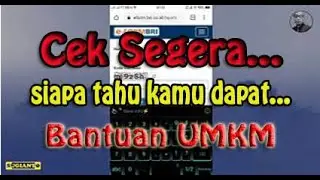 Cara Cek Bantuan UMKM