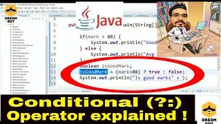 Java programming tutorial for beginners | Ternary Conditional operator in Java !