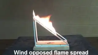wind opposed flame spread - virtual laboratory