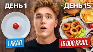 Каждый День УДВАИВАЮ свою еду 15 ДНЕЙ ПОДРЯД!