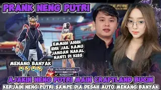 PRANK NENG PUTRI AJAKIN MAIN CRAFTLAND BUCIN AUTO GUA KERJAIN SAMPE DIA NGE DE54H AUTO NGAKAK 🤣🤣