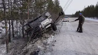 Overturned on UAZ in YAKUTIA!