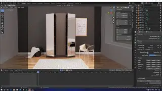blender interior wardrobe modeling in blender 2.82
