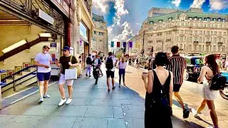 London Summer Walk 2021 | Walking in Mayfair, Mount st, Berkeley Square, Regent Street Walking tour