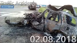 Подборка аварий и дорожных происшествий за 02.08.2018 (ДТП, Аварии, ЧП)