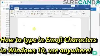 How to type in Emoji Characters in Windows 10 Anywhere!