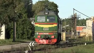 Тепловоз М62-1358 в депо Елгава / M62-1358 at Jelgava depot