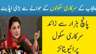 Schools privatised  | Final list uploaded  | PSRP phase 1 completed | Chakwal Education Academy