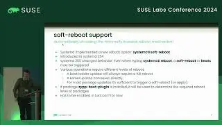 Ignaz Forster: State of transactional-update: soft-reboots and less overlays