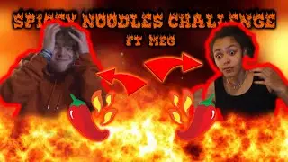 EATING EXTREMELY HOT NOODLES (FT) MEG!!!