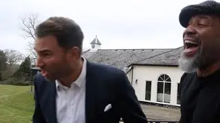 EDDIE HEARN GETS INVOLVED IN THE 'LET'S GO CHAMP!' SHANNON 'THE CANNON' BRIGGS EUPHORIA!!!