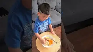 breakfast is served #happy #toddlerlife #breakfast #homemadecooking #joy