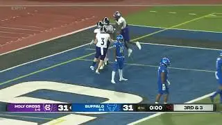 Holy Cross game winning hail mary vs Buffalo 2022 College Football
