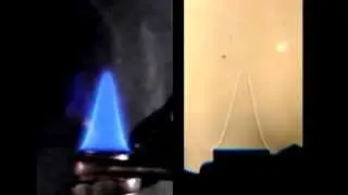 Laminar premixed Flame with and without coal dust visual vs shadowgraph