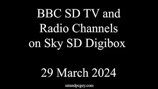 BBC Channels on a Sky Digibox Pace 2600 in March 2024 #uktvinspain #bbc
