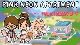 💗 Pink Neon Apartment Makeover 💗 Toca Boca Design Ideas 😍 TOCA GIRLZ