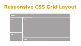 How to create a responsive Website using CSS grid layout_03.| Amin Coding