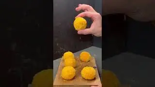 Сырные шарики в чипсовой панировке 🧀