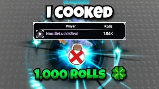Testing NOODLE LUCK 🍜┃Is It Real?┃20M+ Aura At 1k Rolls 🍀