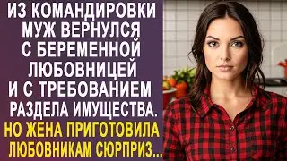 Из командировки муж вернулся с любовницей и с требованием раздела имущества. Но мужа ждал сюрприз...