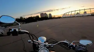 Yamaha Drag Star 400 вид от первого лица и мои впечатления 
