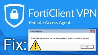 The digital signature on the installer package is invalid  Installation aborted