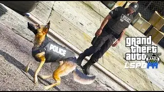 GTA 5 LSPDFR K9 Unit Searching For Explosives