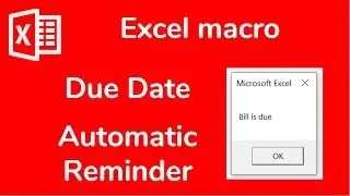 Excel macro: Pop Up Reminder to notify you on a date - Doctor Excel 
