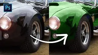 Comment changer la couleur d'une voiture noire ? [Photoshop]