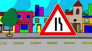 Gefahrenzeichen - Verkehrszeichen 🚦 Fahrschule - Yleekids Deutsch lernen mit Kinderliedern 📖