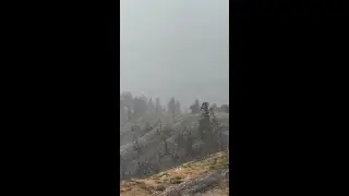 August snow in California | Snow falls at Palisades Tahoe