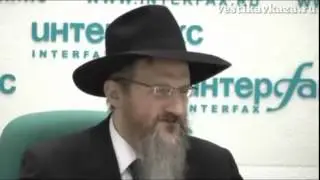 Пресс-конференция главного раввина России ☆ Раввин Берл Лазар