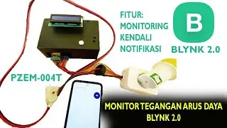 Monitor Tegangan Arus Daya via Blynk 2.0 Fitur Notifikasi dan kendali ON OFF Blynk 2.0