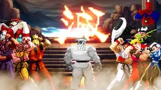 White Code-Name: Ansatsuken Ryu vs Everyone! Street Fighter Mugen