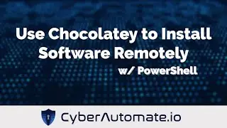 44. How to use Chocolatey to Install Software remotely on multiple computers.